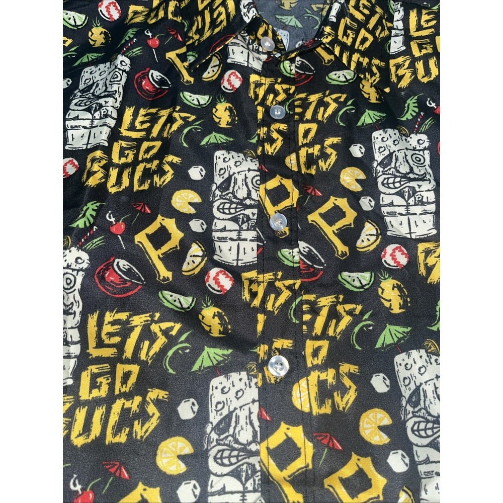 Pittsburgh Pirates Button Up Hawaiian Shirt Mens Size Small AOP SGA MLB - Picture 2 of 6